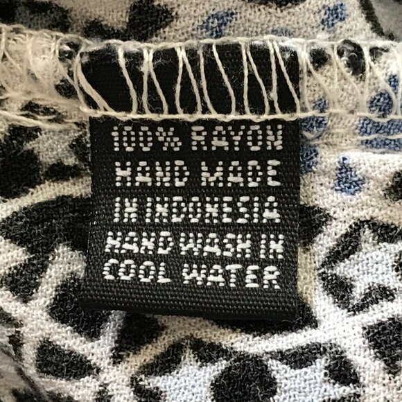 Ava Sky Romper Dress Women S Blue Geometric Tie Waist Pocket Long Sleeve Stretch - Picture 13 of 13